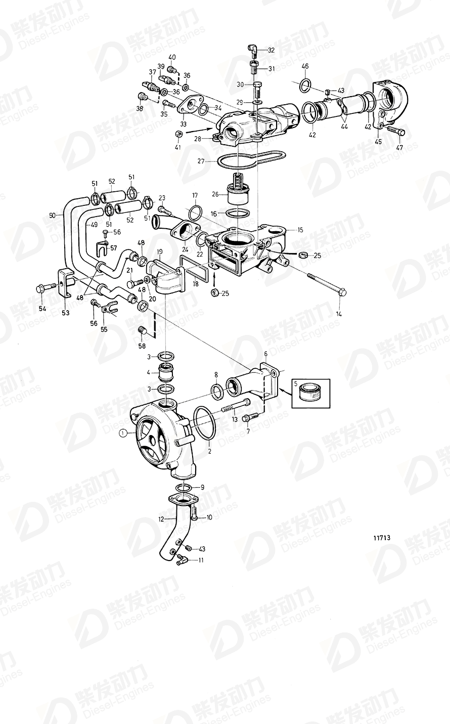 volvo penta Tube 848656 Drawing volvo penta Tube 848656 Drawing